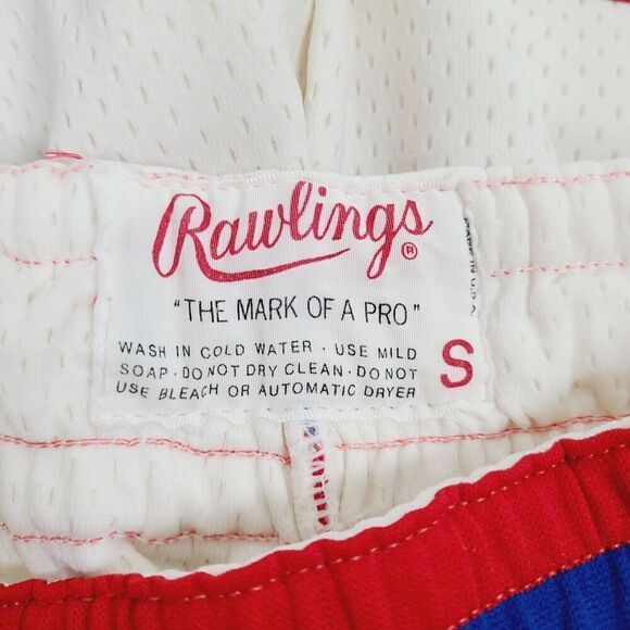 Vintage Rawlings Womens Mesh Shorts Size Small Elastic Waist Pull On White - Picture 5 of 7